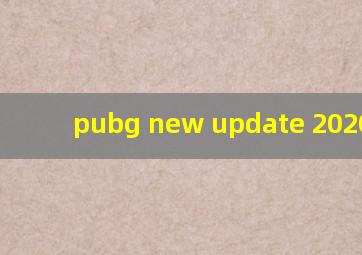 pubg new update 2020 apk